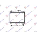 RADIATOR APA 1.6cc 16V +-/A/C (42.5x52.5) - SUZUKI GRAND VITARA 06-15 pentru SUZUKI, SUZUKI GRAND VITARA 06-15