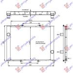 RADIATOR APA& A/C (FIX) 1.5DCI K9K700/704 - RENAULT CLIO 01-06/CAMPUS 04-/THALIA 01- pentru RENAULT, RENAULT CLIO 01-06/CAMPUS 04-/THALIA 01-