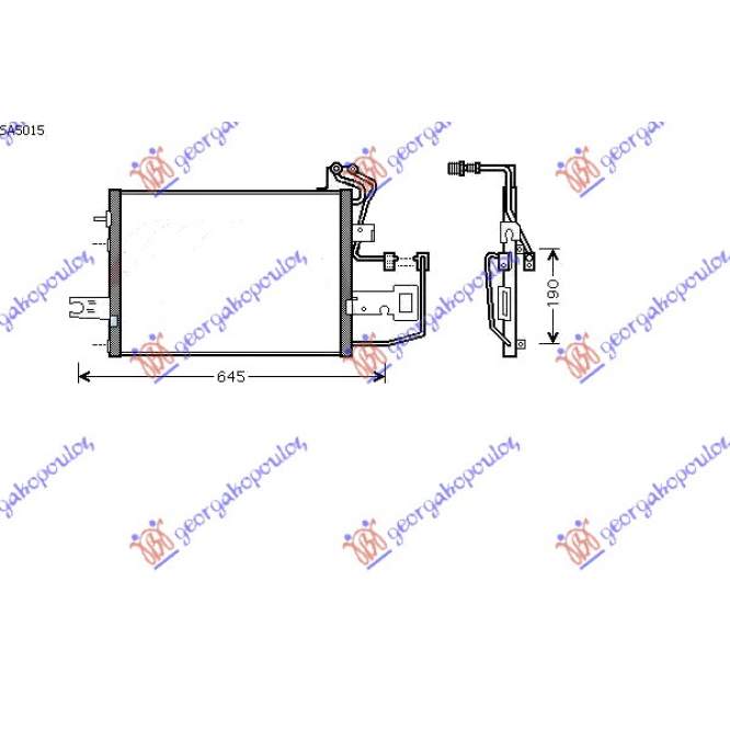 CONDENSER (471x325x20) - SKODA SKODA FELICIA 98-01 pentru SKODA, SKODA FELICIA 98-01
