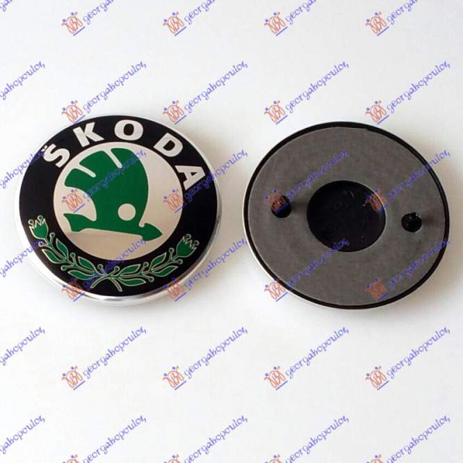 EMBLEMA GRILA (O) - SKODA OCTAVIA 4 97-10 pentru SKODA, SKODA OCTAVIA 4 97-10, HYUNDAI, HYUNDAI SANTA FE 05-09, Partea frontala, Emblema