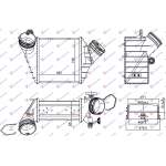 RADIATOR INTERCOOLER 1.9 TDI 02- (183x190x85) - VW NEW BEETLE 98-11 pentru VW, VW NEW BEETLE 98-11, PEUGEOT, PEUGEOT EXPERT 07-16, Partea frontala, Radiator Intercooler