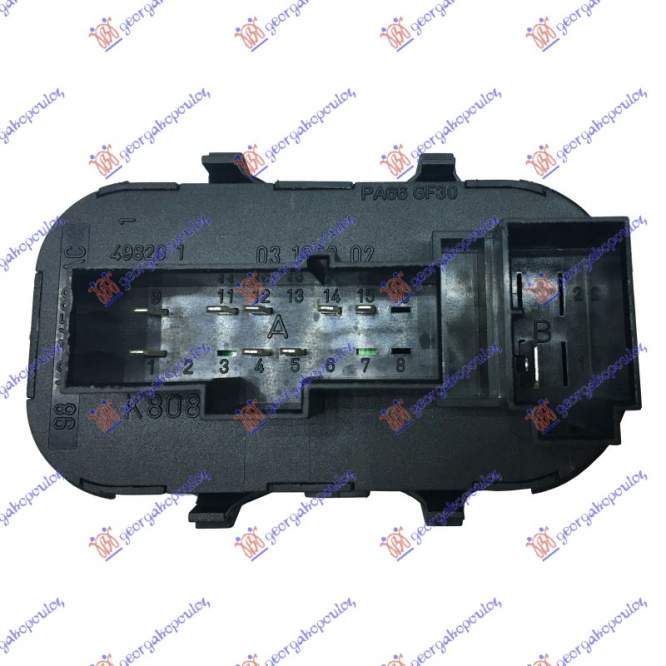 COMUTATOR USA FATA (9 PINI)(DUBLU) - FORD FOCUS 98-04 pentru FORD, FORD FOCUS 98-04, PEUGEOT, PEUGEOT EXPERT 07-16, Interior, Comutatoare