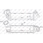 RADIATOR INTERCOOLER 1.8T BNZ.L -1.9TDI DSL. (29x-90x85) - SEAT CORDOBA 99-02 pentru SEAT, SEAT CORDOBA 99-02, PEUGEOT, PEUGEOT EXPERT 07-16, Partea frontala, Radiator Intercooler