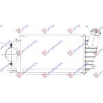 RADIATOR INTERCOOLER 1.4 TDi DIESEL (220x130x40) pentru VW, VW POLO 99-01, PEUGEOT, PEUGEOT EXPERT 07-16, Partea frontala, Radiator Intercooler