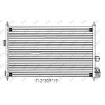 RADIATOR A/C  -02 BNZ/DSL (69x29.4) - NISSAN ALMERA (N16) L/B 00-06 pentru NISSAN, NISSAN ALMERA (N16) L/B 00-06
