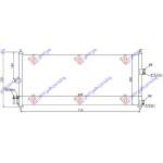 RADIATOR A/C 02- (69x30) - NISSAN ALMERA (N16) L/B 00-06 pentru NISSAN, NISSAN ALMERA (N16) L/B 00-06