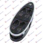 COMUTATOR FATA(DREPTUNGHIULAR)(RAMA CROMATA)(3PINI) - MERCEDES CLS (W219) COUPE 04-08 pentru MERCEDES, MERCEDES CLS (W219) COUPE 04-08, PEUGEOT, PEUGEOT EXPERT 07-16, Interior, Comutatoare