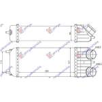 RAD.INTER.1,6HDi (300x158x80) pentru PEUGEOT, PEUGEOT EXPERT 07-16, Partea frontala, Radiator Intercooler, CITROEN, CITROEN C3 PICASSO 12-16