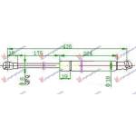 AMORTIZOR HAYON - ALFA ROMEO 147 00-10 pentru ALFA ROMEO, ALFA ROMEO 147 00-10