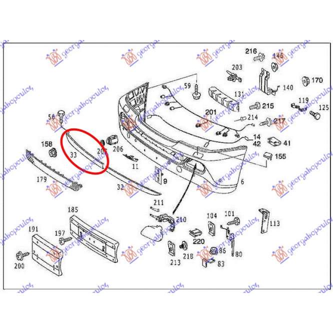SPOILER LAT.BARA FATA 2002- - MERCEDES ML (W163) 98-05 pentru MERCEDES, MERCEDES ML (W163) 98-05