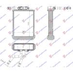 RADIATOR INCALZIRE HABITACLU (BR) (200x154x32) - MERCEDES ML (W163) 98-05 pentru MERCEDES, MERCEDES ML (W163) 98-05