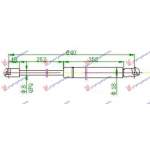 AMORTIZOR HAYON - MERCEDES ML (W163) 98-05 pentru MERCEDES, MERCEDES ML (W163) 98-05