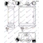 RADIATOR INTERCOOLER ABARTH (185x173x64) - FIAT 500 07-15 pentru FIAT, FIAT 500 07-15, PEUGEOT, PEUGEOT EXPERT 07-16, Partea frontala, Radiator Intercooler