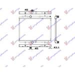 RADIATOR APA BNZ-DSL (38x55x2.6) - PEUGEOT 407 04-10 pentru PEUGEOT, PEUGEOT 407 04-10