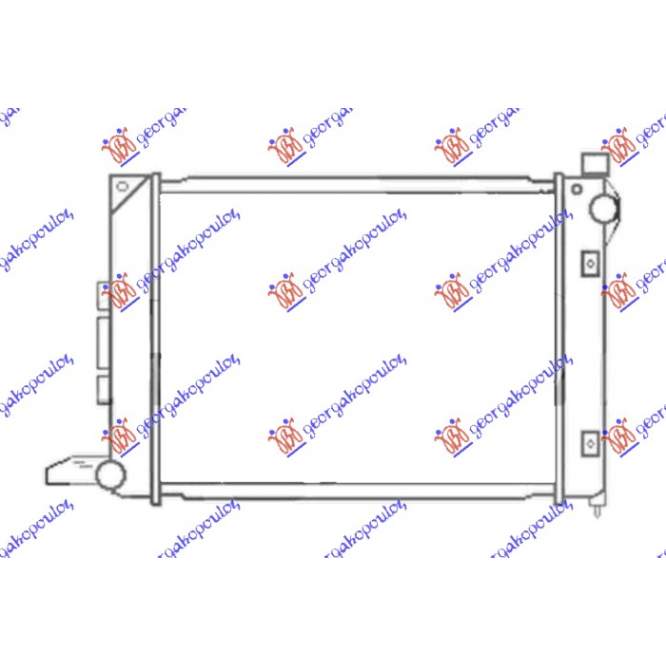 RADIATOR 2.0 DI DIESEL (-00) - 2.0 DI DIESEL (Soft Top) (98-07) +/- A/C MANUAL (484x429) pentru ROVER-LAND ROVER, LAND ROVER FREELANDER 98-07