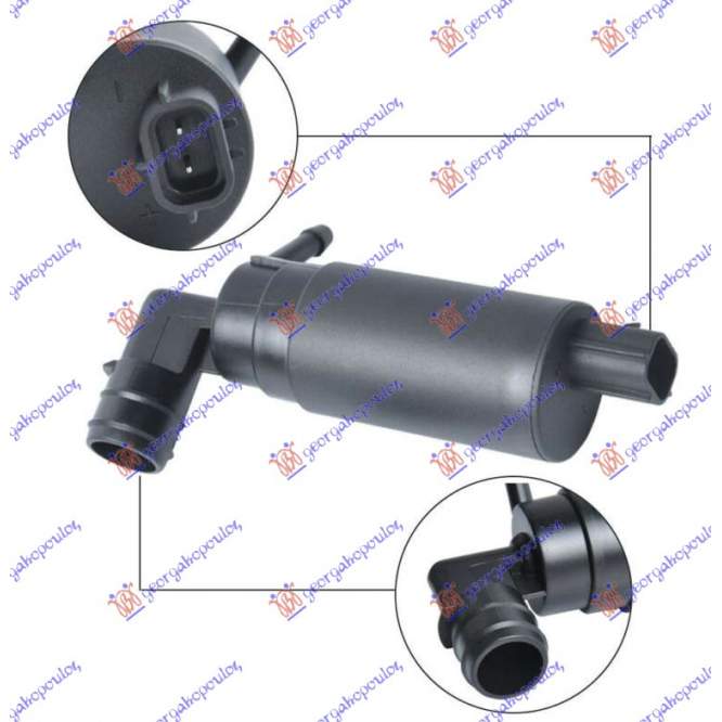 MOTOR VAS SPALATOR (MUFA PATRATA) (2pin) (SINGLE) pentru ROVER-LAND ROVER, LAND ROVER FREELANDER 98-07