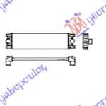 INTERCOOLER DIESEL 03-  (74x17,5x4,0) - OPEL MOVANO 98-09 pentru OPEL, OPEL MOVANO 98-09, PEUGEOT, PEUGEOT EXPERT 07-16, Partea frontala, Radiator Intercooler
