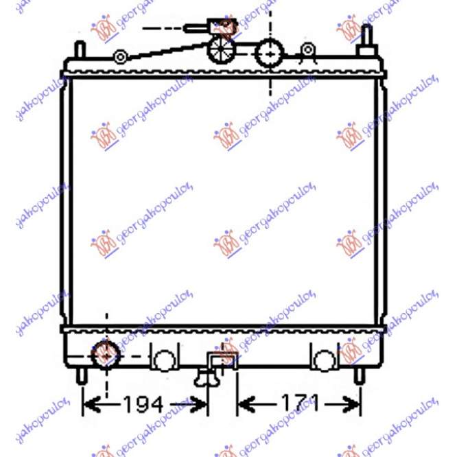 RADIATOR 1.4-1.6 PETROL (38x44x1.6)                                                                                      - RENAULT RENAULT MODUS 08-13 pentru RENAULT, RENAULT MODUS 08-13