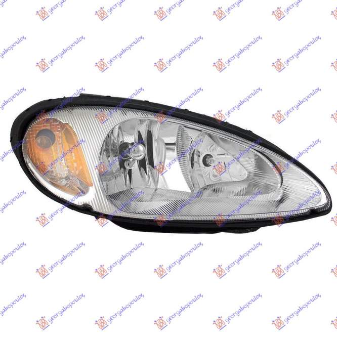 HEAD LAMP ELECTR. -06 (E) (YELLOW L.) (DEPO) - CHRYSLER CHRYSLER PT CRUISER 01-10 pentru CHRYSLER, CHRYSLER PT CRUISER 01-10