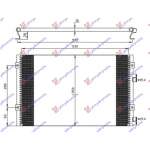 CONDENSER 2.2 CRD (54x35x1.6) - CHRYSLER CHRYSLER PT CRUISER 01-10 pentru CHRYSLER, CHRYSLER PT CRUISER 01-10