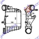 RADIATOR INTERCOOLER 1,9TDi (183x187x64) QUICKFIT - SEAT SEAT IBIZA 02-08 pentru SEAT, SEAT IBIZA 02-08, PEUGEOT, PEUGEOT EXPERT 07-16, Partea frontala, Radiator Intercooler