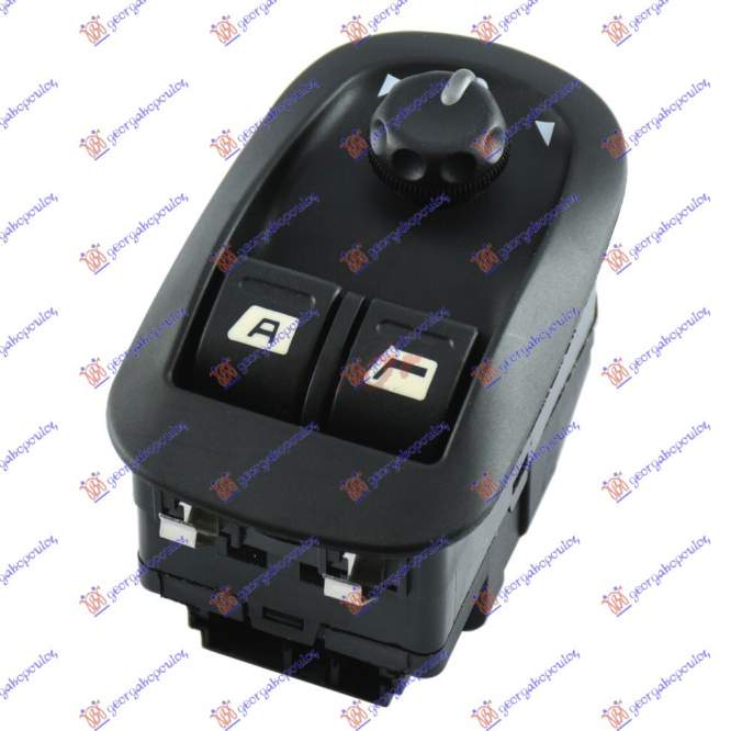 DOOR/MIRROR SWITCH FR.(Double)(24pin) - PEUGEOT PEUGEOT 306 96-99 pentru PEUGEOT, PEUGEOT 306 96-99, PEUGEOT, PEUGEOT EXPERT 07-16, Interior, Comutatoare