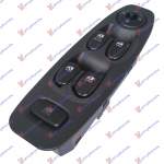 DOOR/MIRROR SWITCH (Quatern) (BLACK FRAME) AUTO (14pin + 7pin) - HYUNDAI HYUNDAI ACCENT H/B-L/B 03-05 pentru HYUNDAI, HYUNDAI ACCENT H/B-L/B 03-05, PEUGEOT, PEUGEOT EXPERT 07-16, Interior, Comutatoare