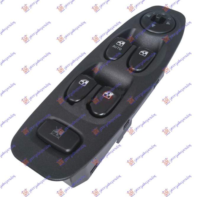 DOOR/MIRROR SWITCH (Quatern) (BLACK FRAME) AUTO (14pin + 7pin) - HYUNDAI HYUNDAI ACCENT H/B-L/B 03-05 pentru HYUNDAI, HYUNDAI ACCENT H/B-L/B 03-05, PEUGEOT, PEUGEOT EXPERT 07-16, Interior, Comutatoare