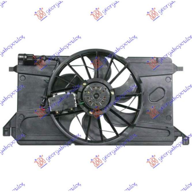COOL. FAN ASSY (1.4-1.6 PETR) +/-A/C (W/MODULE) - MAZDA MAZDA 3 SDN-H/B (BK) 04-08 pentru MAZDA, MAZDA 3 SDN-H/B (BK) 04-08