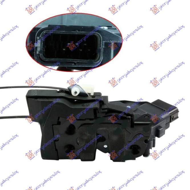 DOOR LOCK FRONT ELECTR. (6pin) - MAZDA MAZDA 3 SDN-H/B (BK) 04-08 pentru MAZDA, MAZDA 3 SDN-H/B (BK) 04-08