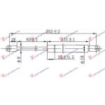 GAS SPRING TAIL GATE 4D (252L-425N) - MAZDA MAZDA 3 SDN-H/B (BK) 04-08 pentru MAZDA, MAZDA 3 SDN-H/B (BK) 04-08