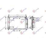 RADIATOR +A/C (INTEGRATED) 1.4-1.6 PETROL (51x38)                                                                        - RENAULT RENAULT MODUS 08-13 pentru RENAULT, RENAULT MODUS 08-13
