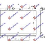 RADIATOR BENZINA-DIESEL (BRAZED) (38x56x2,7) - F2 pentru PEUGEOT, PEUGEOT 301 17-