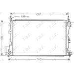 RADIATOR 2.0-2.2-3.2 PETROL -2.0-2.2 DTi DIESEL MANUAL (650x415x34) (MECHANICAL) - OPEL OPEL SIGNUM 03-06 pentru OPEL, OPEL SIGNUM 03-06