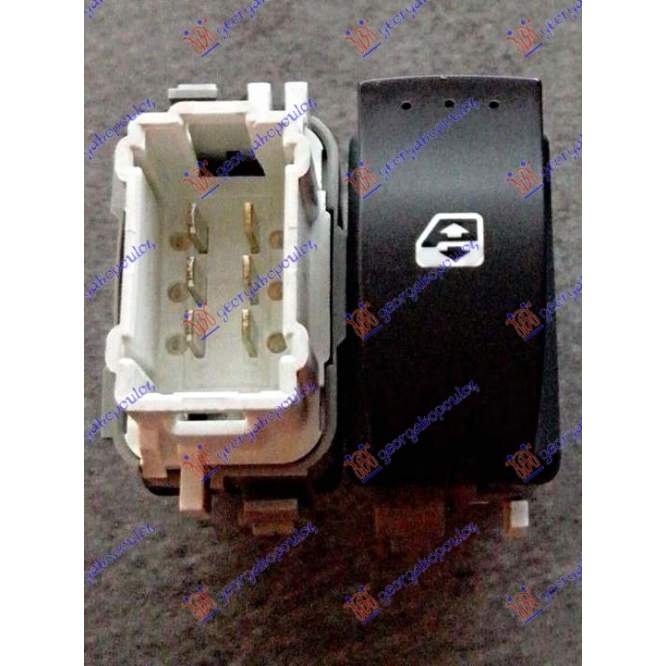 COMUTATOR USA (FATA/SPATE) (SINGLE) (MUFA ALBA) (6pin) - F2 pentru RENAULT, RENAULT ESPACE 03-12, PEUGEOT, PEUGEOT EXPERT 07-16, Interior, Comutatoare