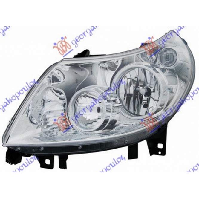 HEAD LAMP ELECTRICAL (H7/H1) (E) (TYC) - PEUGEOT PEUGEOT BOXER 06-14 pentru PEUGEOT, PEUGEOT BOXER 06-14