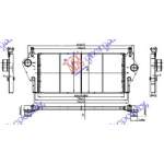 RAD.INT..2,0i-16V-1,9DCi(660x30x33)-07 - RENAULT ESPACE 03-12 pentru RENAULT, RENAULT ESPACE 03-12, PEUGEOT, PEUGEOT EXPERT 07-16, Partea frontala, Radiator Intercooler