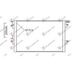 RADIATOR AC BNZ -DIESEL 04- (660x430x16) TUBE 15.5/15.5mm pentru RENAULT, RENAULT ESPACE 03-12