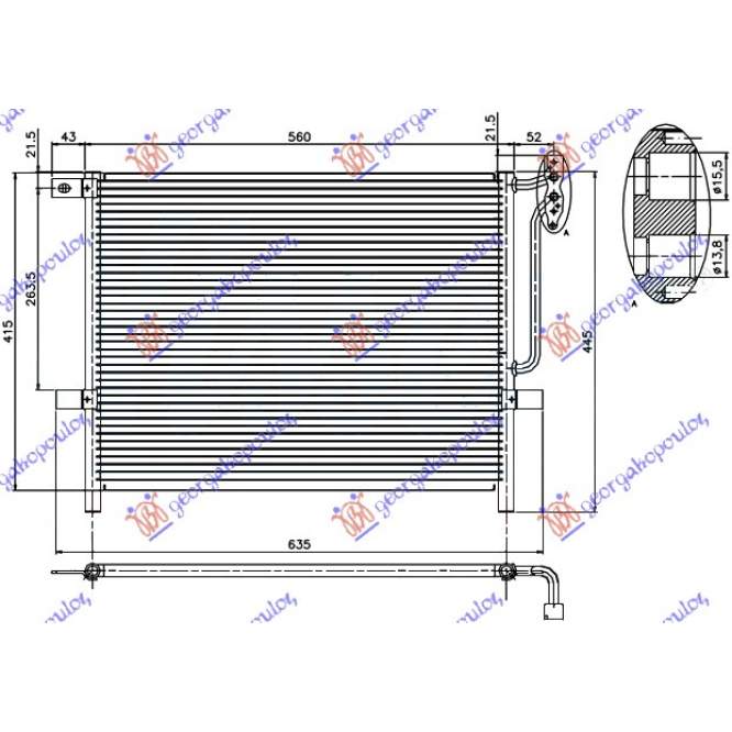 CONDENSER (520x420x16) - BMW BMW Z4 (E85) 03-09 pentru BMW, BMW Z4 (E85) 03-09