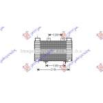  RADIATOR    INTER.  2,5-3,0  TDCi  (245x198)  pentru MAZDA, MAZDA P/U 2/4WD BT-50 06-13, PEUGEOT, PEUGEOT EXPERT 07-16, Partea frontala, Radiator Intercooler