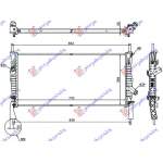  RADIATOR  2,2-2,4TDCI-2,3i  +AC(76,8x38)      pentru FORD, FORD TRANSIT 06-13