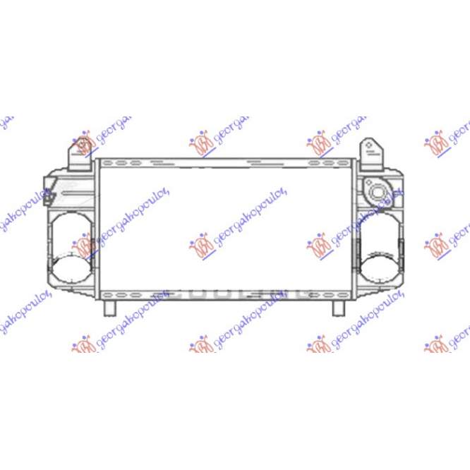 RADIATOR INTERCOOLER 1.2-1.4 TDi DIESEL (280x130x40) pentru AUDI, AUDI A2 00-05, PEUGEOT, PEUGEOT EXPERT 07-16, Partea frontala, Radiator Intercooler