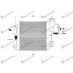 RADIATOR INTERC. 2,5-3,0 D4d (275x302x50 - TOYOTA HI-LUX 2WD/4WD 05-09 pentru TOYOTA, TOYOTA HI-LUX 2WD/4WD 05-09, PEUGEOT, PEUGEOT EXPERT 07-16, Partea frontala, Radiator Intercooler