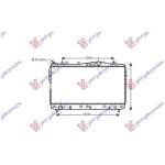RADIATOR APA 1,4-1,6-1,8i 16V-2,0TDCi (70x37) (KOYO) pentru DAEWOO - CHEVROLET, CHEVROLET LACETTI 03-