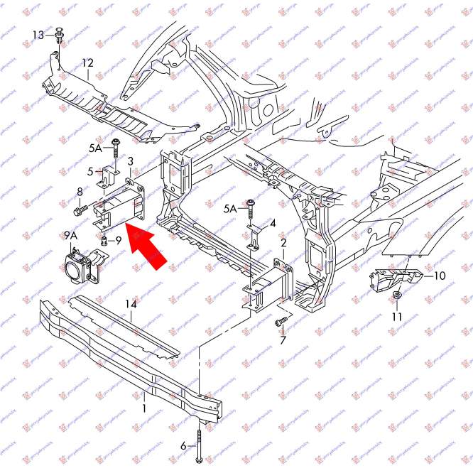 CAP LONJERON (ALUMINIU)   - AUDI Q5 08-12 pentru AUDI, AUDI Q5 08-12