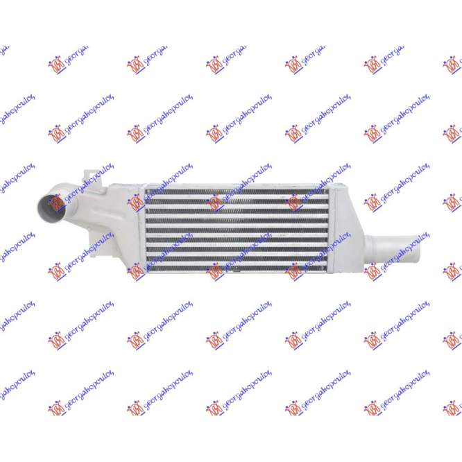 RAD. INT. 1.7DTI 01-04 (277x138x50)Y17DT - OPEL CORSA C 00-06 pentru OPEL, OPEL CORSA C 00-06, PEUGEOT, PEUGEOT EXPERT 07-16, Partea frontala, Radiator Intercooler