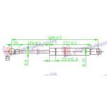 GAS SPRING TAIL GATE (409L-180N) - JEEP JEEP COMMANDER 06-10 pentru JEEP, JEEP COMMANDER 06-10