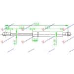 AMORITZOR CAPOTA CABRIO (316L-380N)  pentru BMW, BMW SERIES 3 (E46) COUPE/CABRIO 99-03