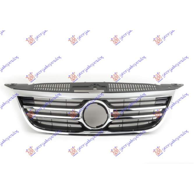 GRILA NEAGRA CU BANDOU CROMAT - VW TIGUAN 07-11 pentru VW, VW TIGUAN 07-11