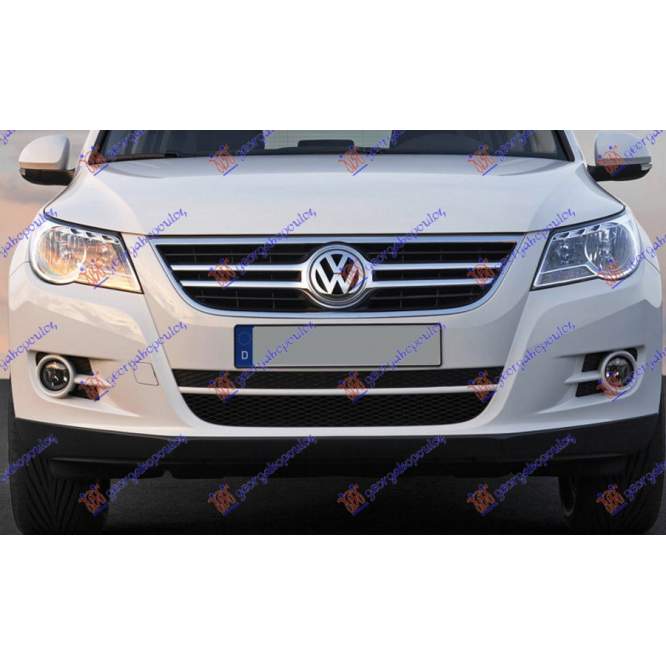 GRILA NEAGRA CU BANDOU CROMAT - VW TIGUAN 07-11 pentru VW, VW TIGUAN 07-11
